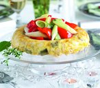 Vegetarian bean and artichoke crown